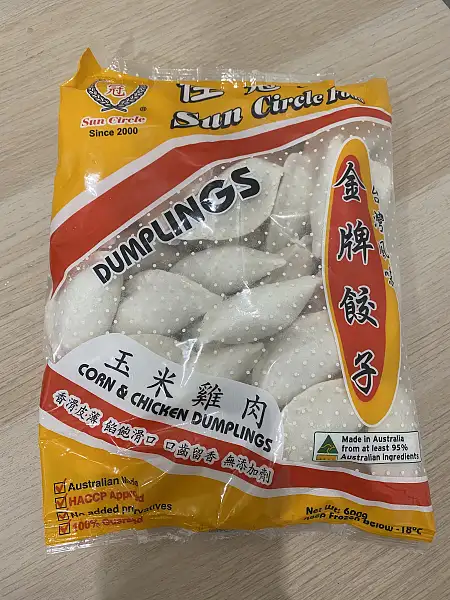 佳冠水饺 玉米鸡肉 600g