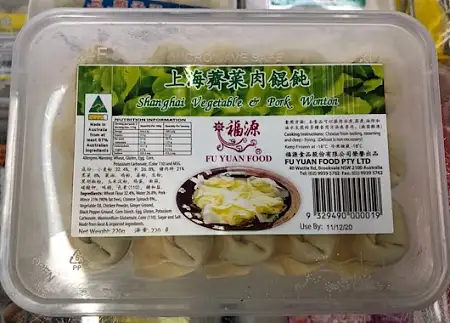 福源上海荠菜肉馄饨220g