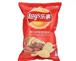 乐事牌 薯片德克萨斯烧烤味70g