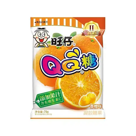 旺旺QQ糖香橙味70g