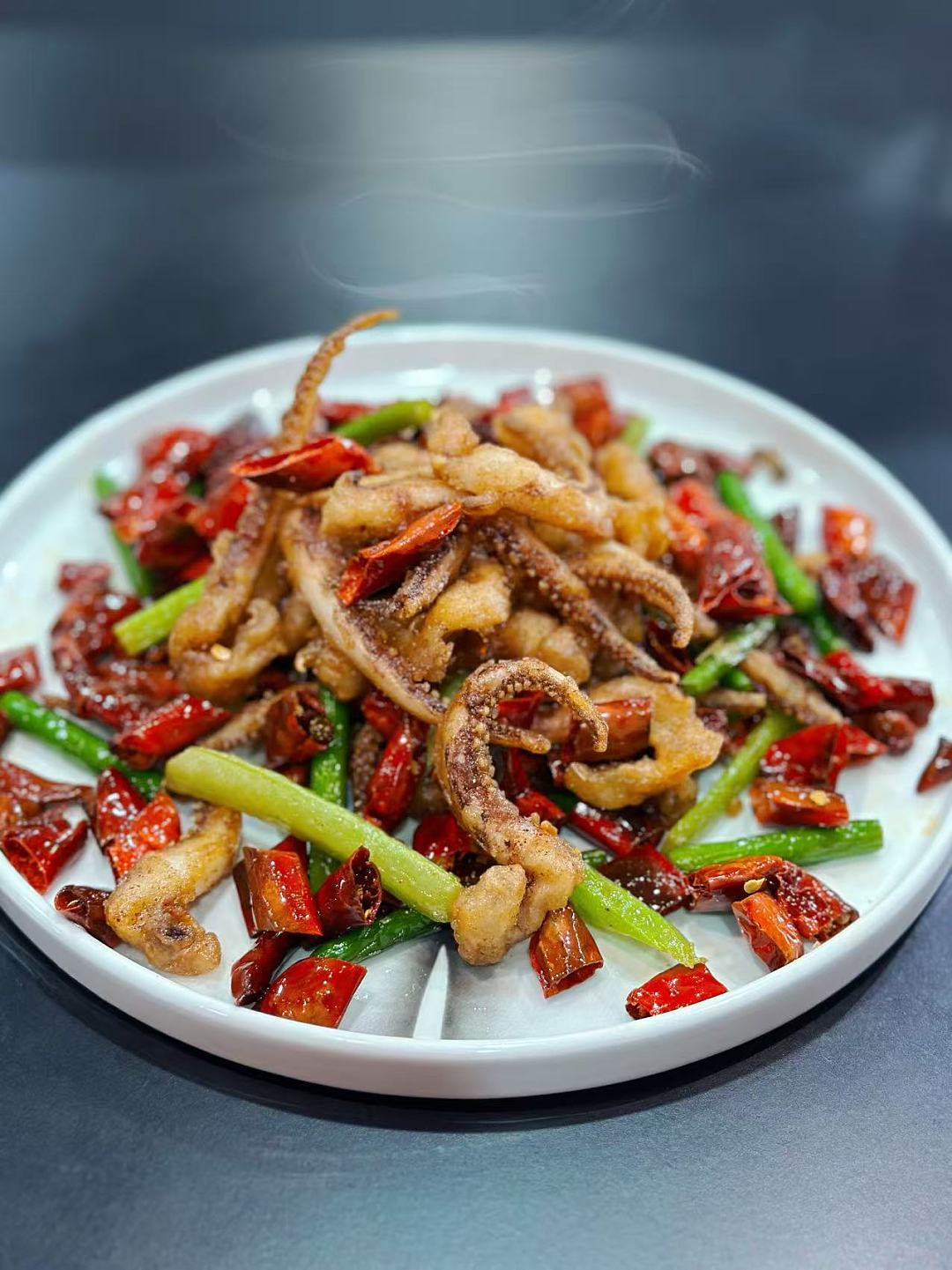 Dry-Fried Spicy Squid Tentacles
