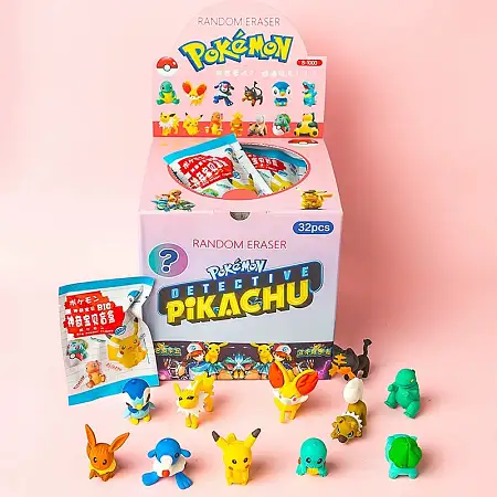 Pokemon pikachu surprise eraser皮卡丘盲袋橡皮