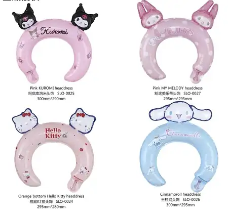 Sanrio ballon head band三丽鸥充气发箍