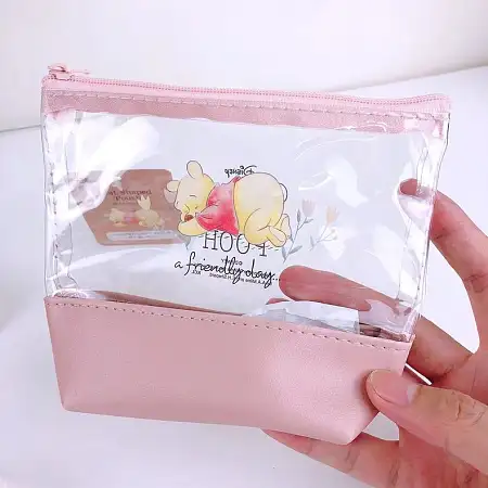 Winnie the pooh pvc pouch bag维尼熊多功能收纳包