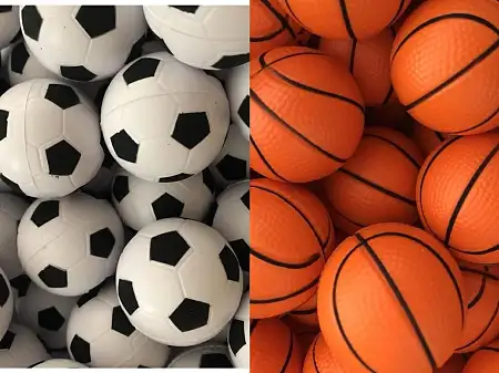 Mini basketball football迷你足球篮球 6cm