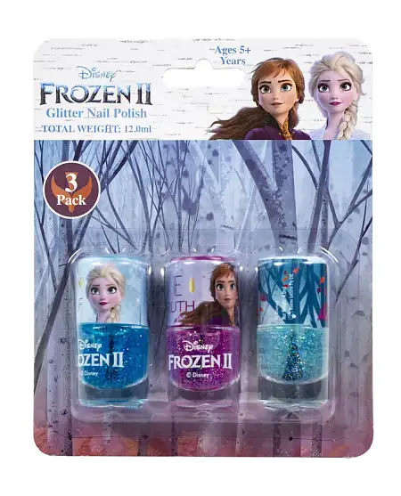 Frozen nail polish 3pcs set冰雪奇缘指甲油三支装
