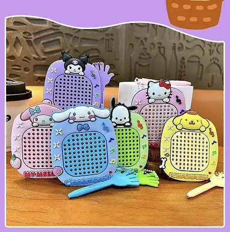 Sanrio magnetic steel ball board keychain三丽鸥磁力钢珠画板