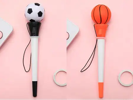 Soccer ball basketball bounce ball pen弹跳足球篮球笔