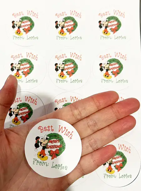 12pc Customize sticker 5cm定制圆形5cm贴12贴