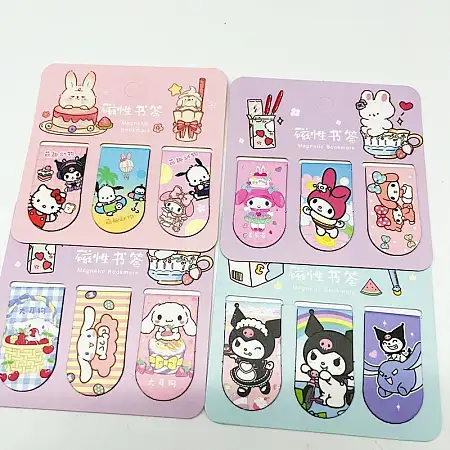 Sanrio Magnetic bookmark 3pcs set 三丽鸥磁力书签3件套装