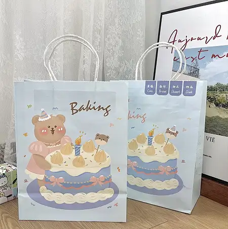 Blue bear gift bag蓝熊纸袋