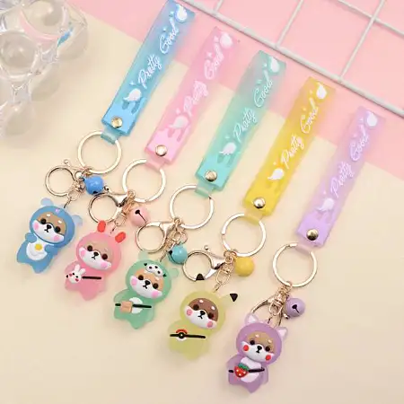 Puppy design keyring超萌造型狗挂件