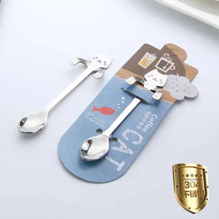 Cat design hanging spoon coffee spoon猫咪可悬挂甜品勺