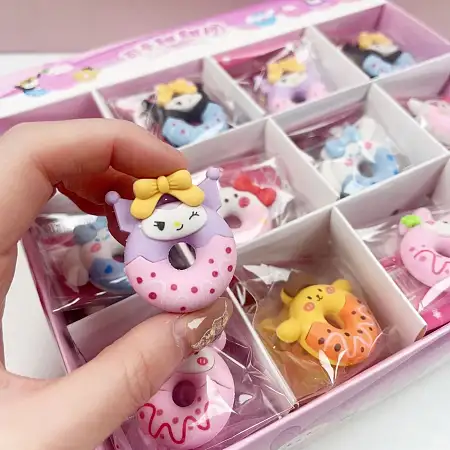 Sanrio donuts eraser三丽鸥甜甜圈橡皮