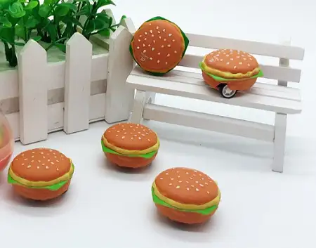Mini burger pull-back car 迷你汉堡回力车