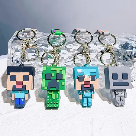 Mine craft keychain我的世界钥匙扣