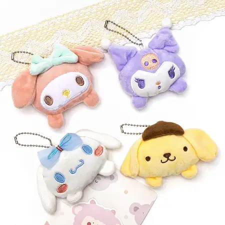 Sanrio plush keychain三丽鸥公仔挂件