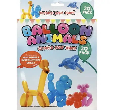 Balloon animal kit 20pk 动物气球diy套盒20个气球装