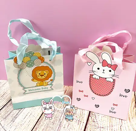 Little bunny or lion gift bag小兔子狮子礼物袋
