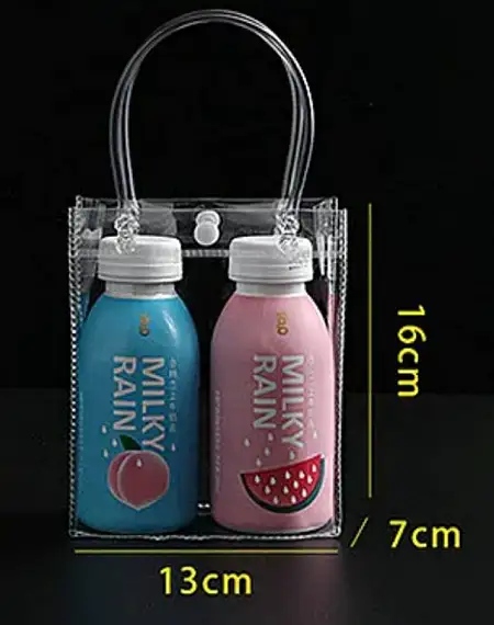 Clear pvc gift carry bag透明pvc礼袋