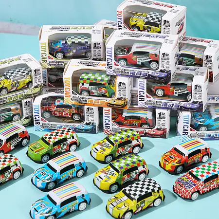Pull back car models 礼盒回力车