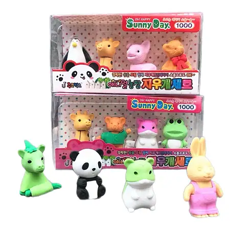 Animal eraser set小动物橡皮礼盒