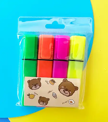 Highlighter 4pk 荧光笔4件组