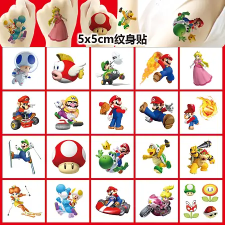 Mini tatto sticker 5×5cm迷你卡通纹身贴纸5×5厘米