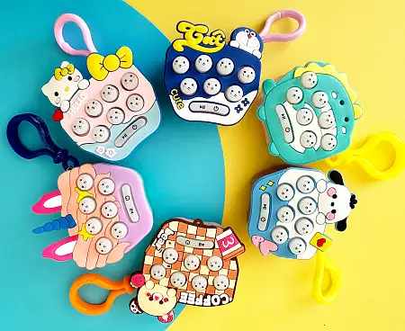 Whack-A-Mole Game keychain打地鼠玩具挂件