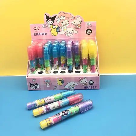 Sanrio colourful eraser三丽鸥多彩橡皮