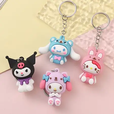 Sanrio keychain三丽鸥硅胶挂件