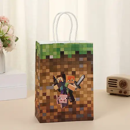 Mine craft gift bag我的世界主题礼袋