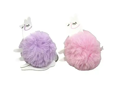 Pom pom llama keyring羊驼毛球挂件
