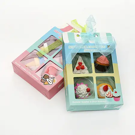 Cake donuts design eraser set蛋糕甜甜圈系列橡皮礼盒