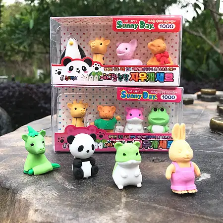 Animal eraser set小动物橡皮礼盒