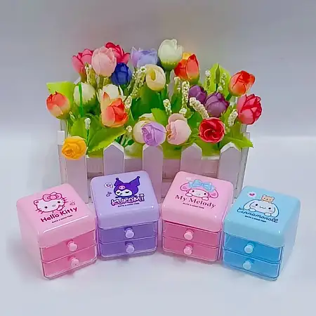Sanrio mini organize drawer三丽鸥迷你收纳抽屉