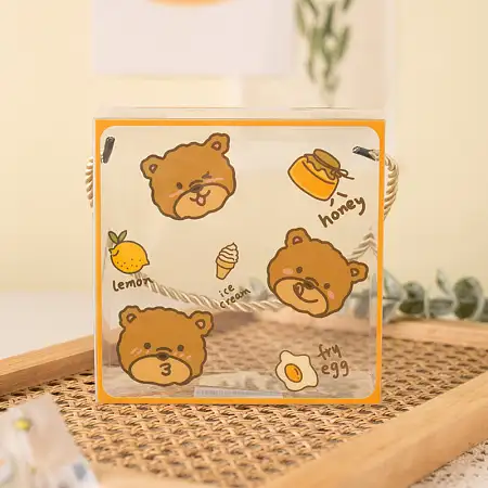 Little bear bunny clear gift box透明小熊小兔礼盒