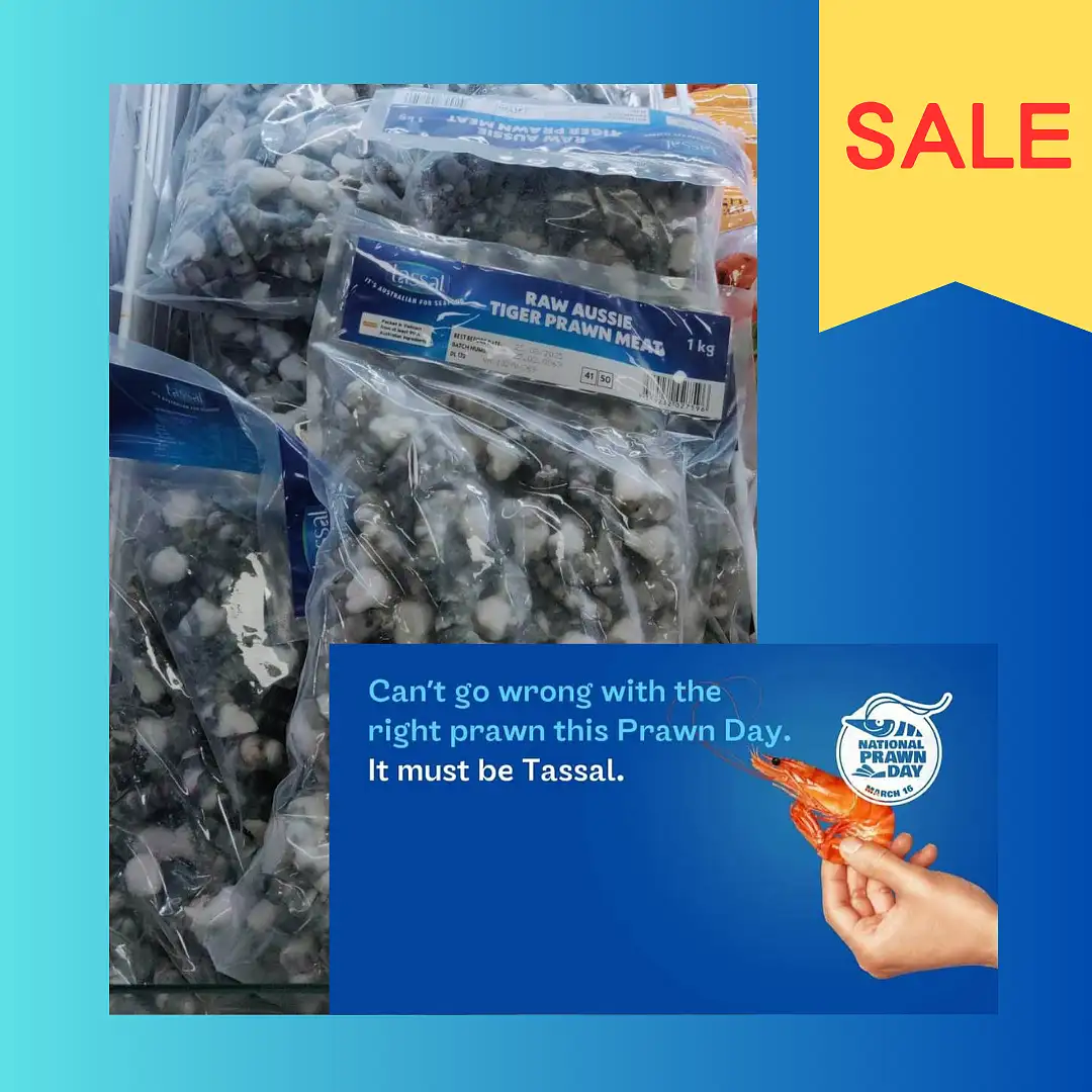 昆士蘭 黑虎蝦蝦仁 Peeled Black Tiger Prawn Meat 1kg