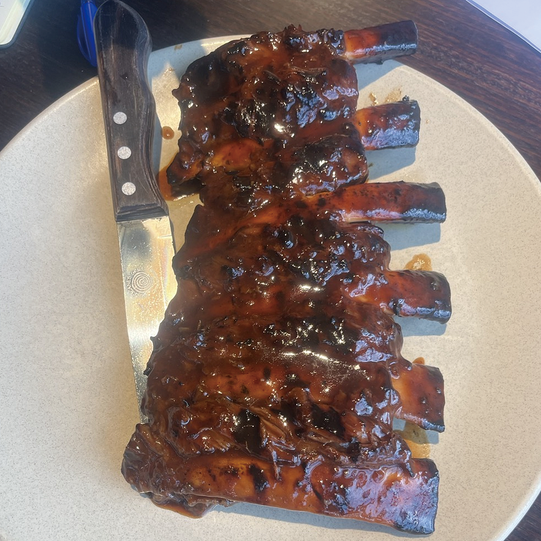 Sous-vide Beef back rib with hurricane grill sauce