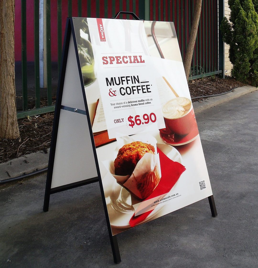 A Frame Signs with Printing