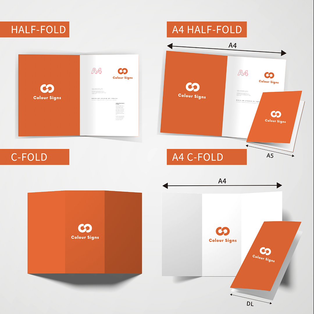 A4 Flyers  FOLD to DL  (Tri-Fold)