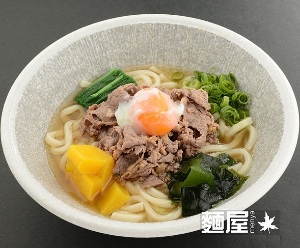 👍 Niku Udon + Spring Egg (ニクうどん＋春卵) 牛肉乌冬面+温泉蛋