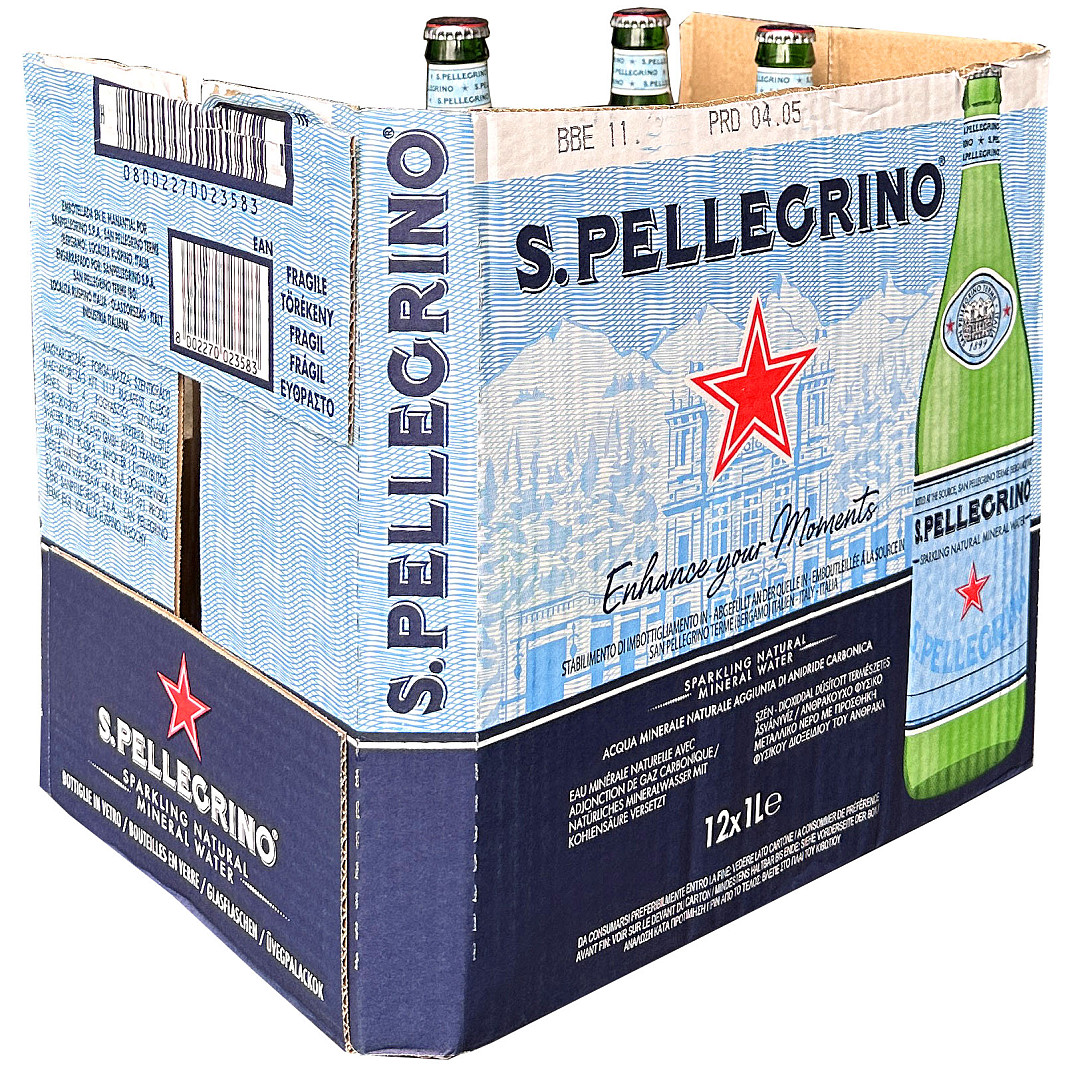 S.PELLEGRINO SPARKING WATER CTN (12X1L)