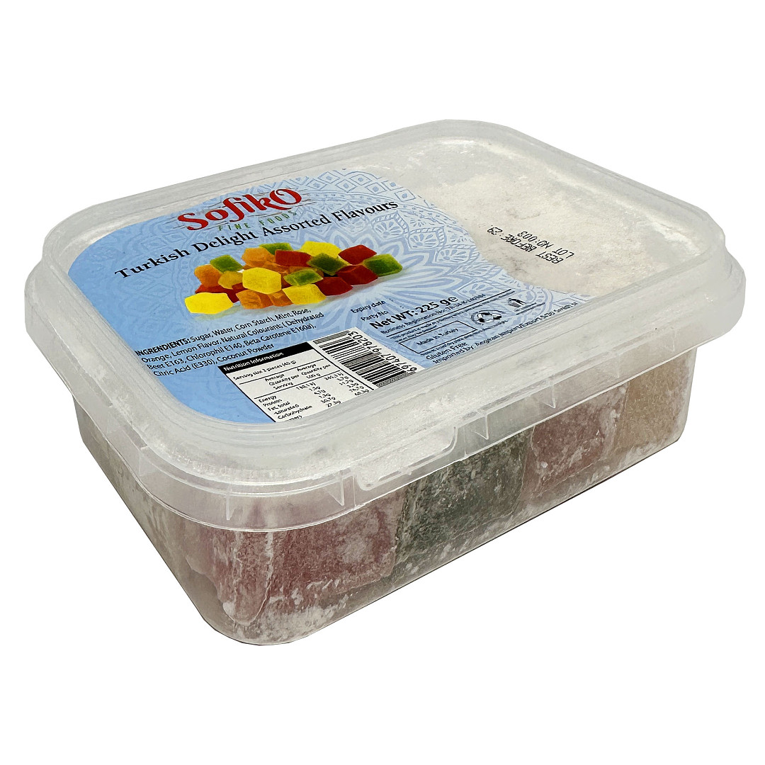 SOFIKO TURKISH DELIGHT ASSORTED 225G