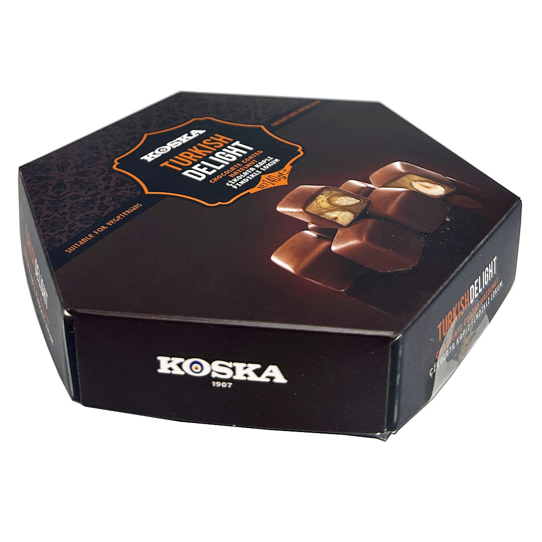 KOSKA CHOCOLATE ROSE TURKISH DELIGHT 140G (12)