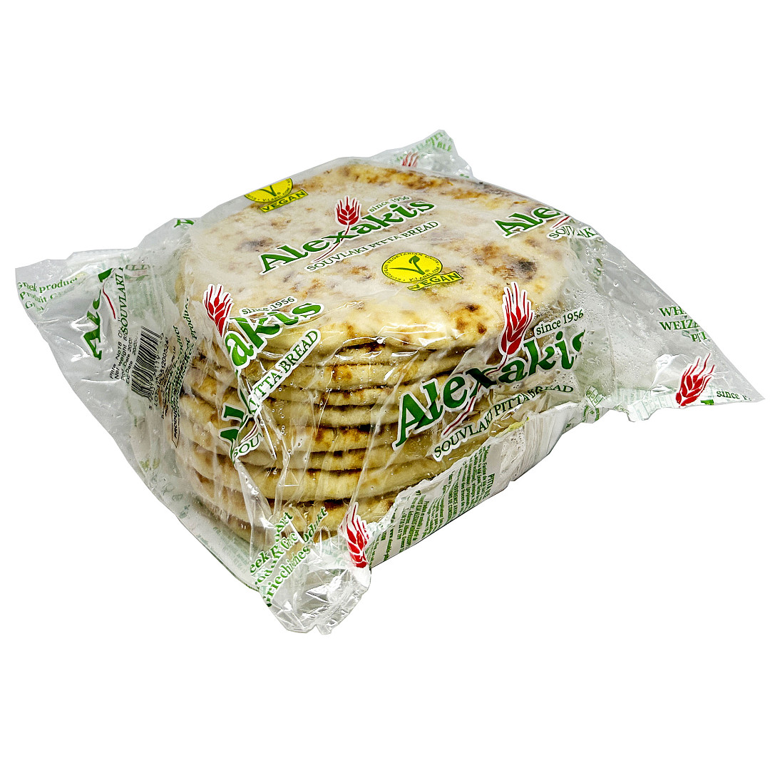 ALEXAKIS SOUVLAKI PITTA BREAD #20 10PCS (12)