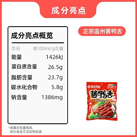 修文酱鸭舌 480g大包 新包装