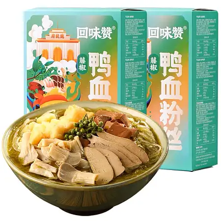回味赞鸭血粉丝汤 藤椒味 239.5g 一盒装