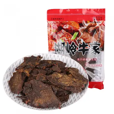 湖岭牛家手撕黄牛肉干 400g 五香味