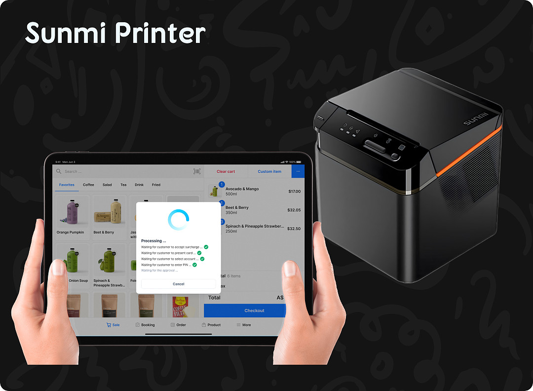 Pisell Terminal Connecting to Sunmi Printer